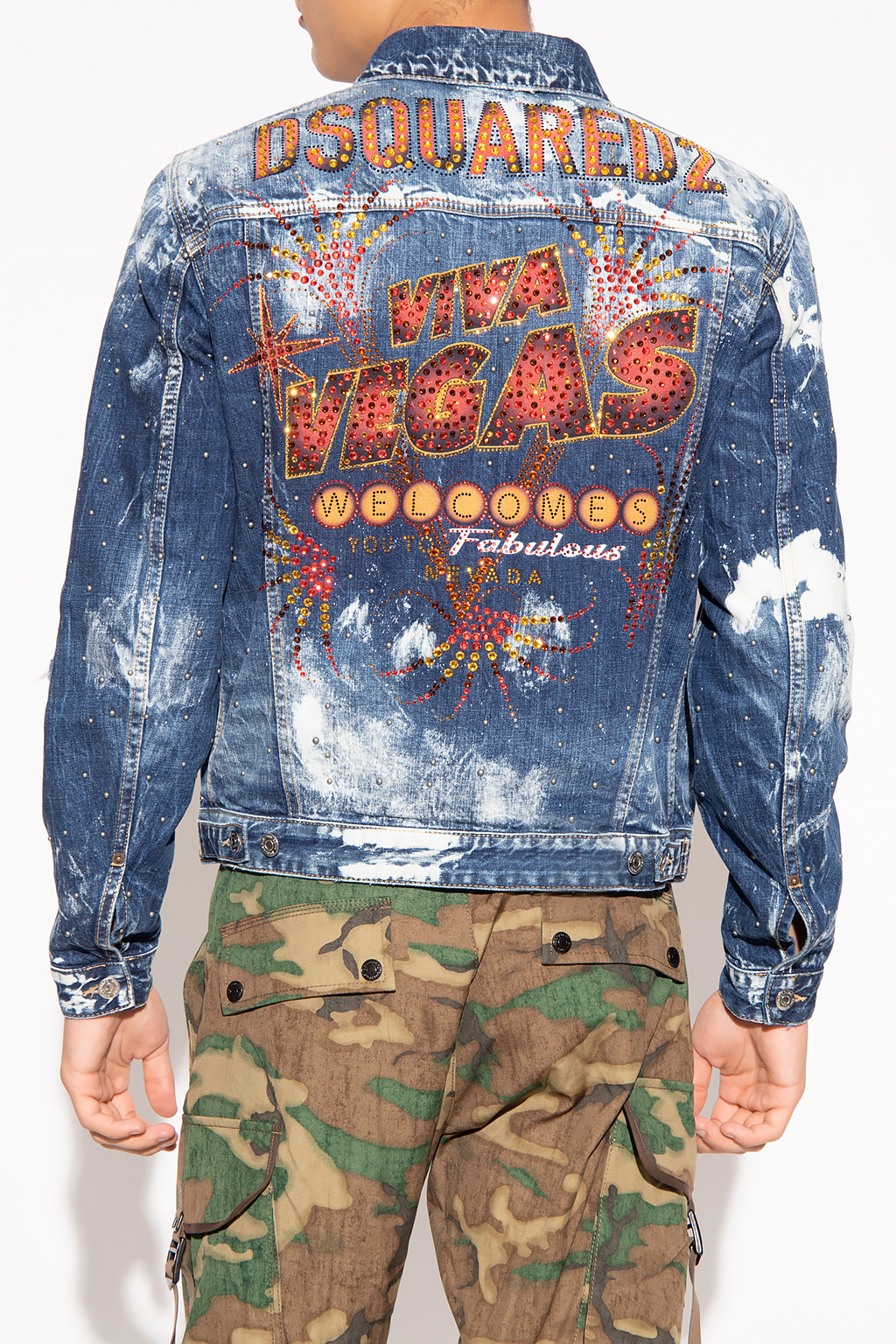 Denim on sale jacket dsquared2